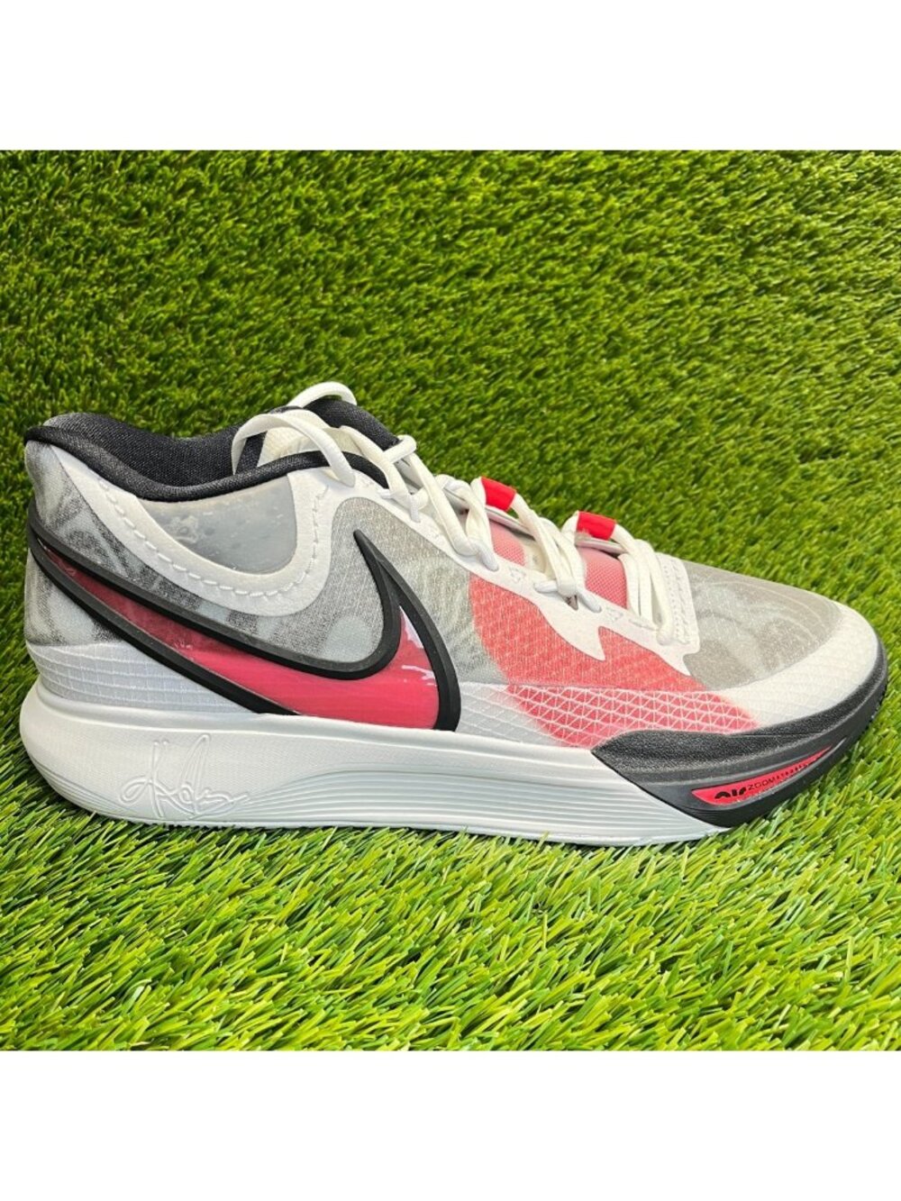 Nike Kyrie 8 White University‎ Red Mens Size 13 Athletic Running Shoes Sneakers